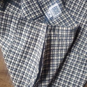 BDG black and white checkered skirt, size medium, NWOT